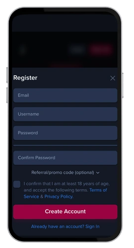 Jacks Club registrieren